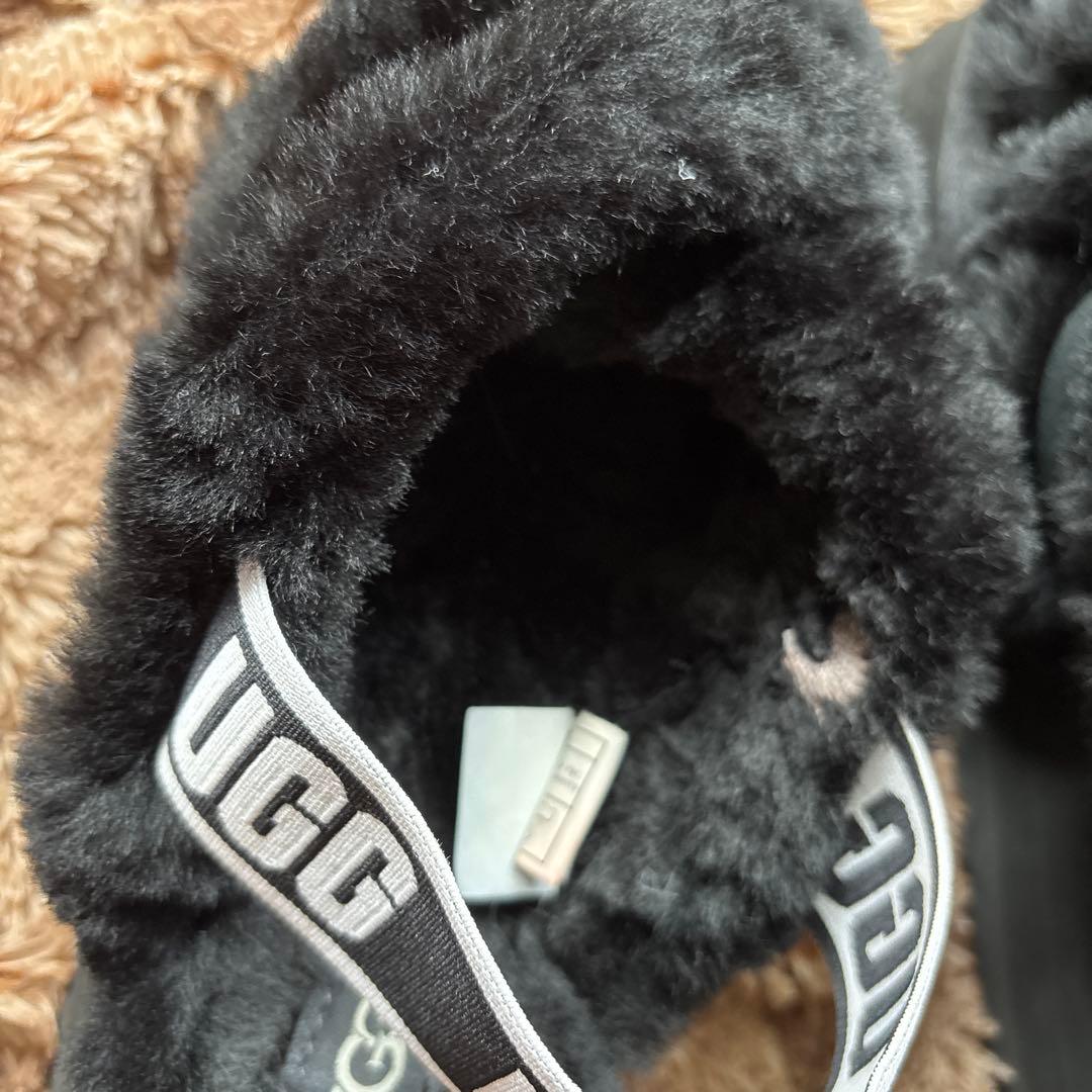 UGG アグ ファーサンダル ディスコ クロス スライド 厚底サンダル 23cm