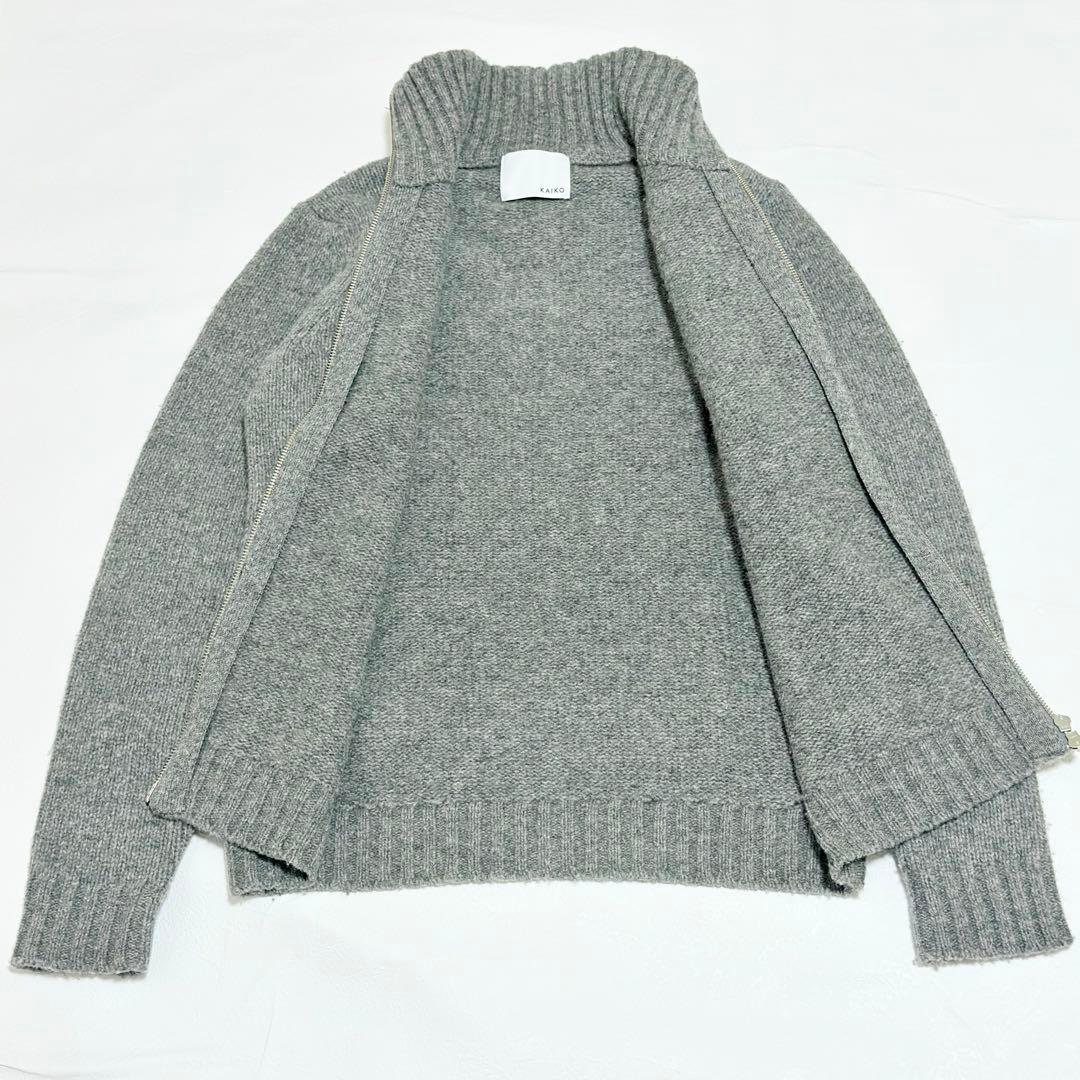 KAIKO カイコー SHRINK ZIP CARDIGAN ニット フルジップ