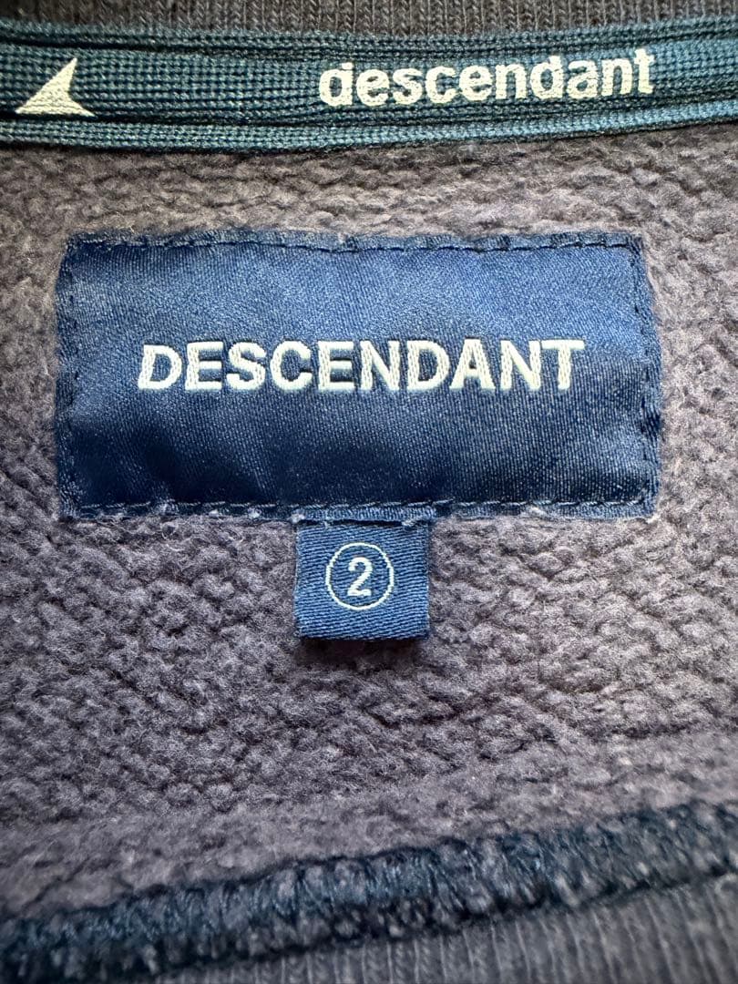 り*ー様 【美品】DESCENDANT 裏起毛 クルーネック スウェット 2 ネ