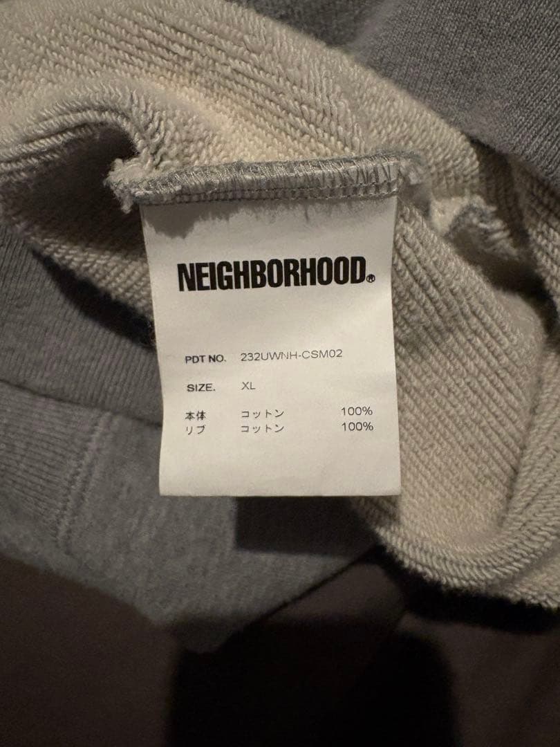 NEIGHBORHOOD スウェット　トレーナー グレー XL