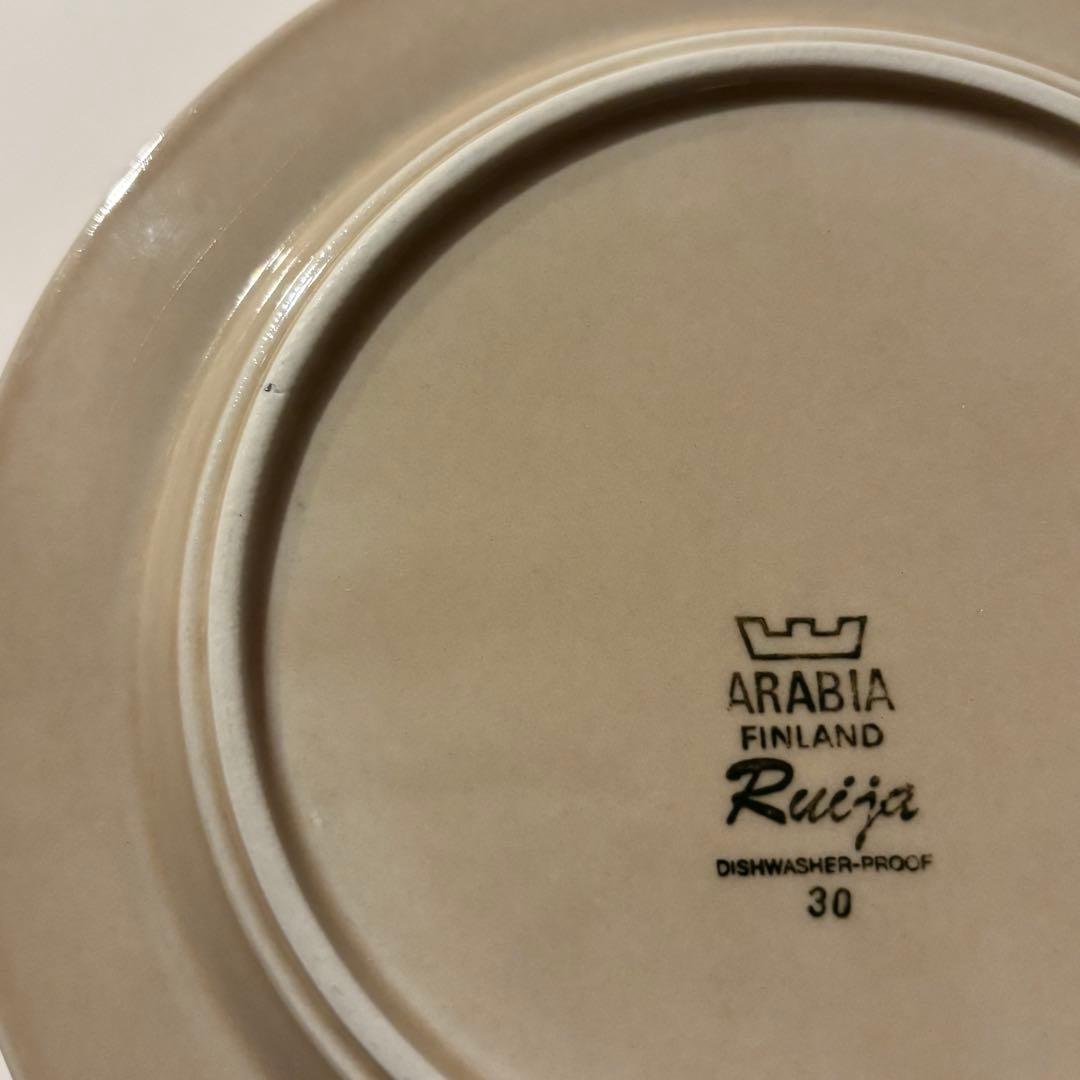 【美品】Arabia Ruija デザートプレート 20cm 4枚セット