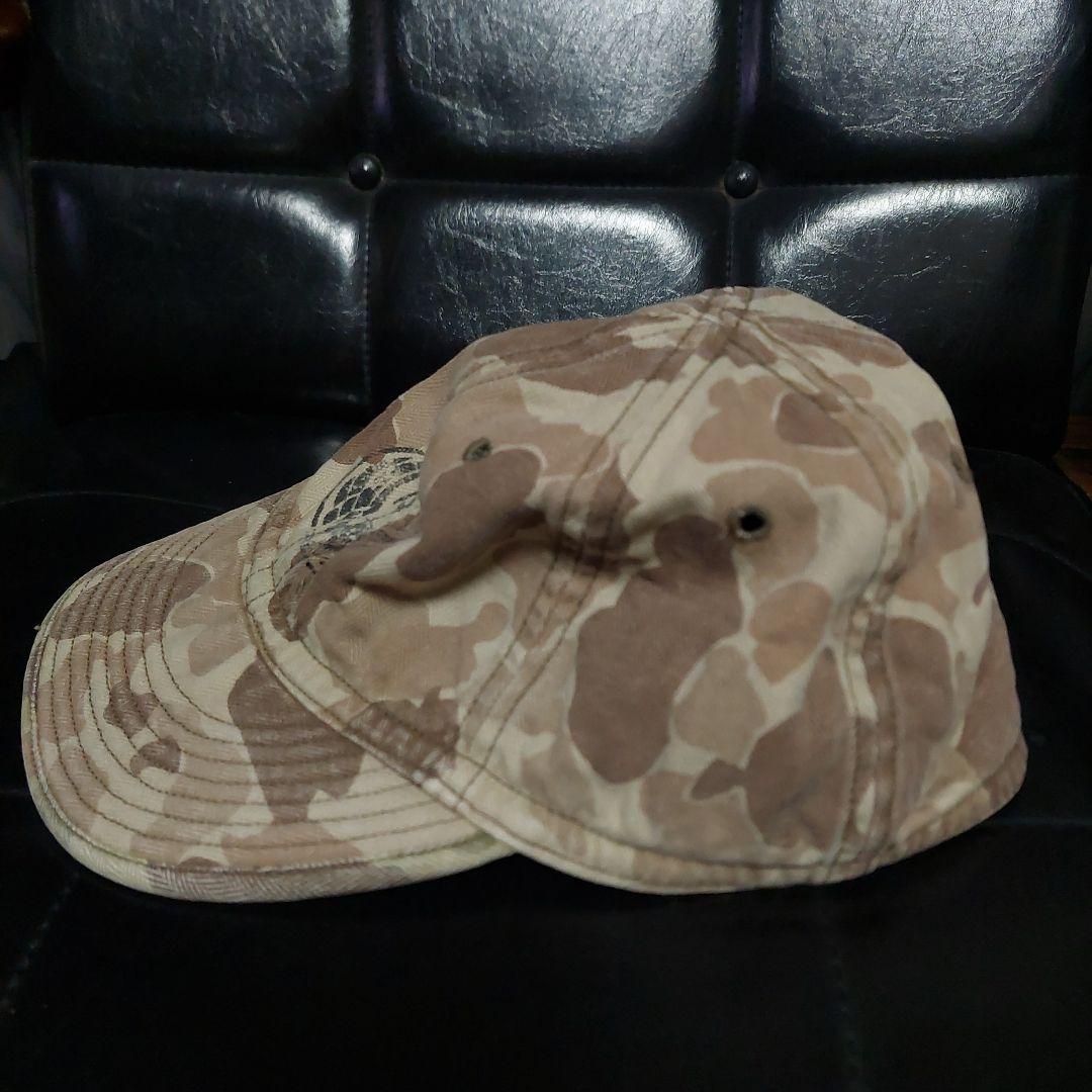 RRL HBTメカニックキャップ サービスキャップ カモフラージュ ロゴプリント