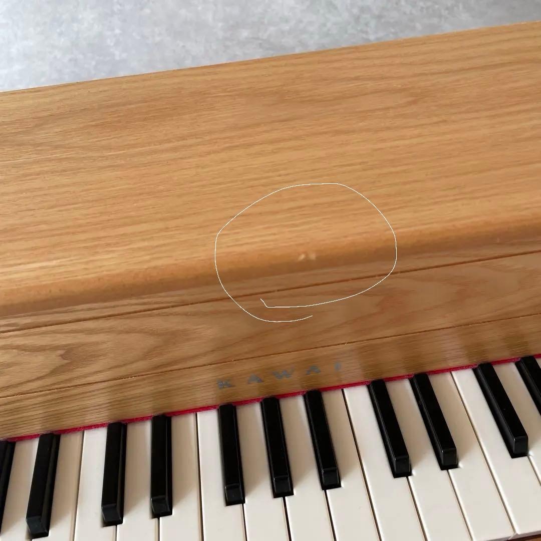 【美品】KAWAI カワイ アップライトピアノ ナチュラル ミニ ピアノ32鍵盤