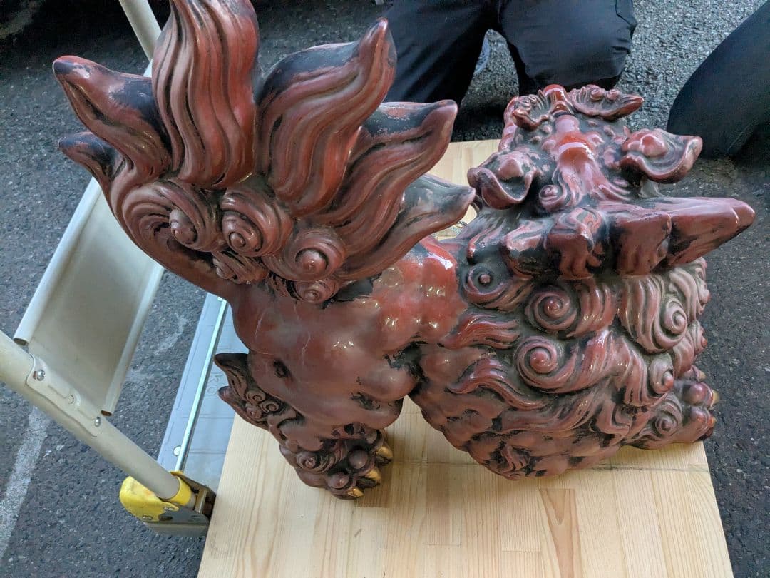 陶器製 狛犬？