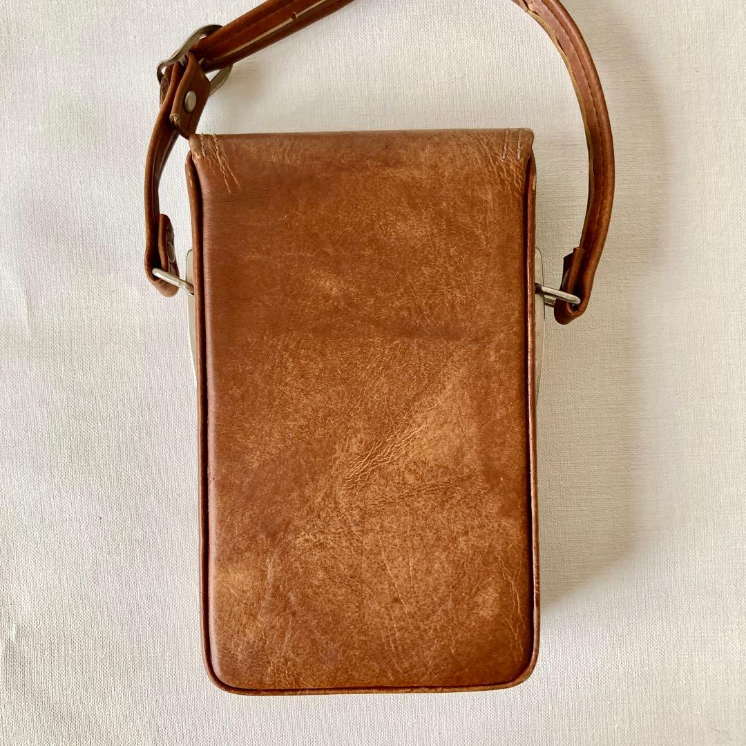 美品 Polaroid SX-70 白茶 整備済 レザーケース付き ポラロイド