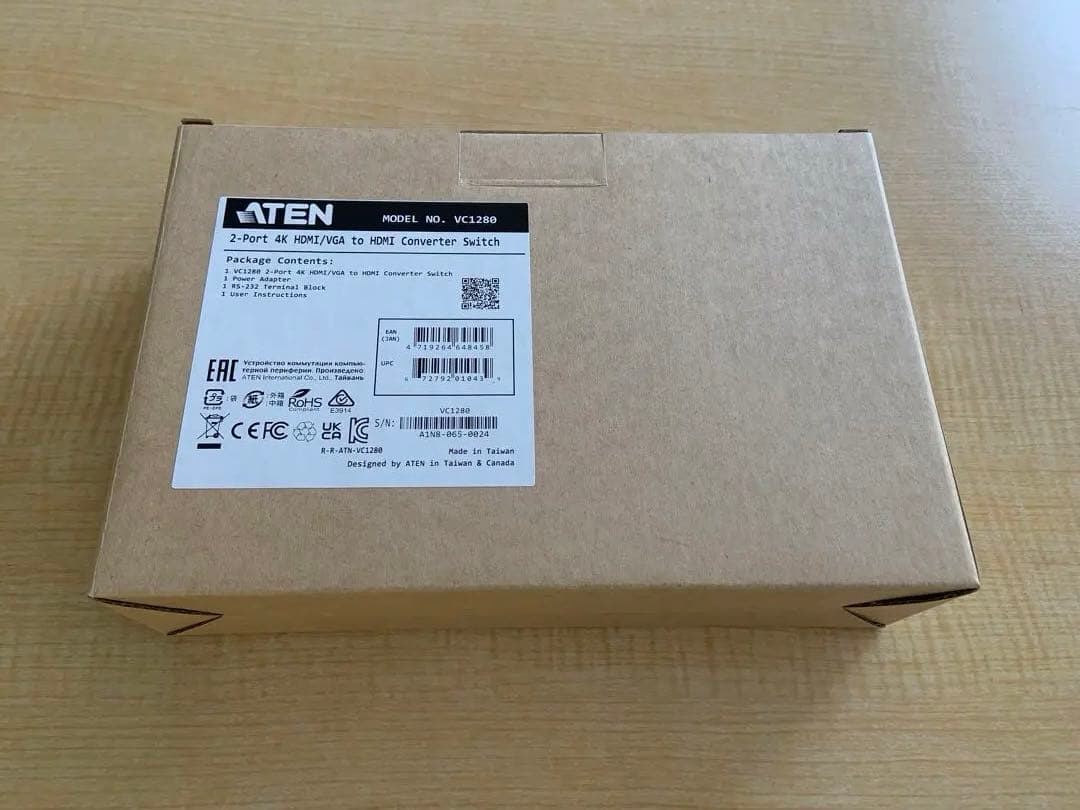 VC-1280 HDMI/VGA to HDMIコンバータースイッチ　4k対応