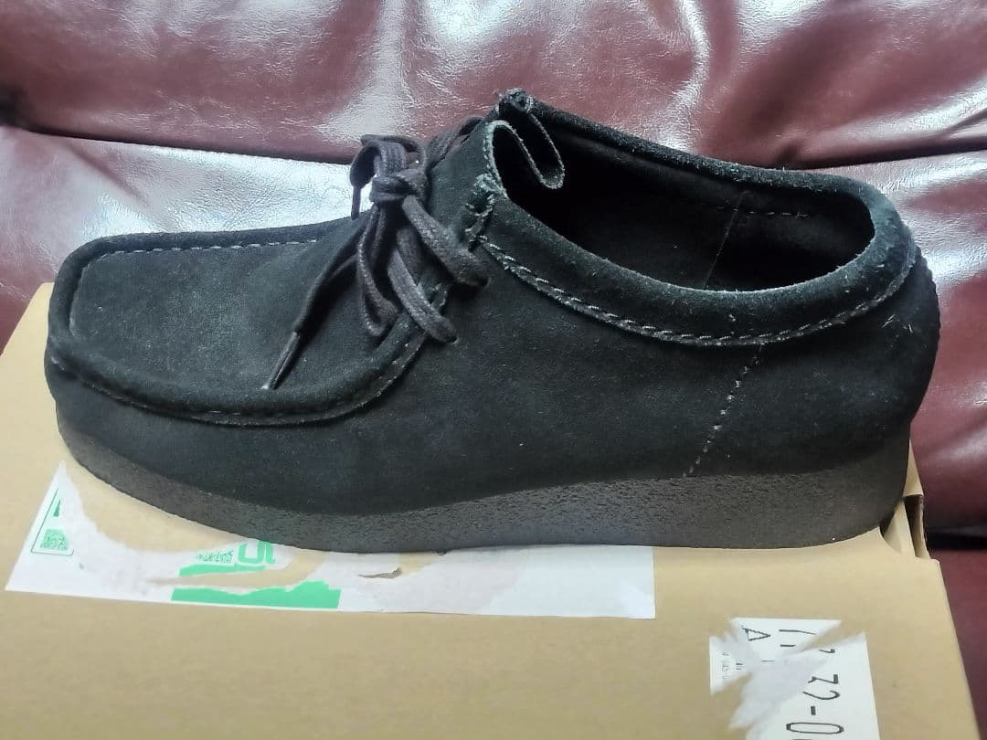 Clarks Wallabees EVO 黒スエード43 27cm ワラビー良品