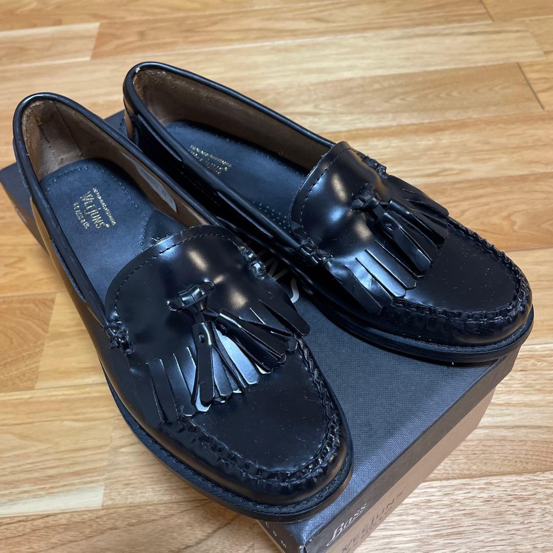 WEEJUNS 黒 フリンジ ローファー　22.5〜23センチ