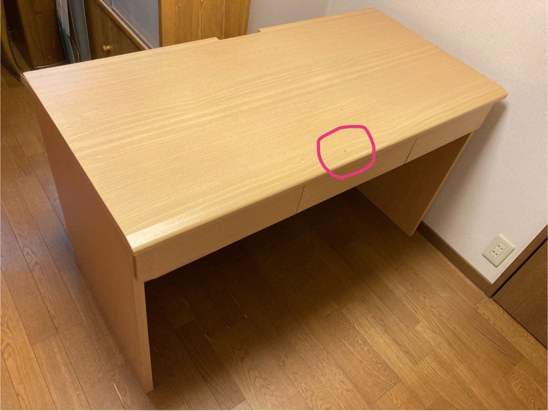 学習机　 事務デスク　収納力あり