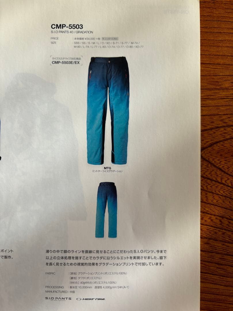 中古品　スキーウェア 上下セット　DESCENTE　Mサイズ