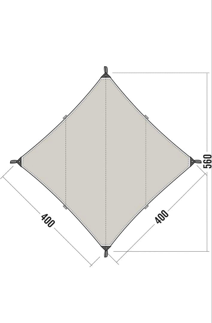 テント・タープ TATONKA TARP 3 TC 400x400cm