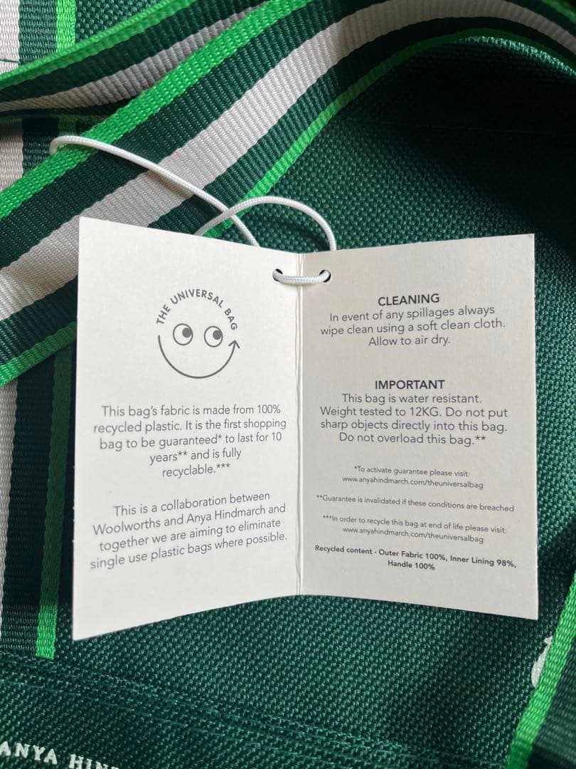 オーストラリア ANYA HINDMARCH2枚＋ウールワースエコバッグ1枚