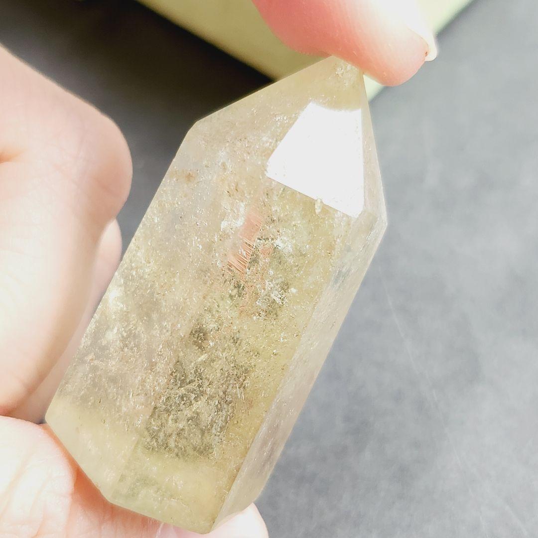 【一点物】虹入り✨シトリン 六角柱 ポイント ✩.*˚