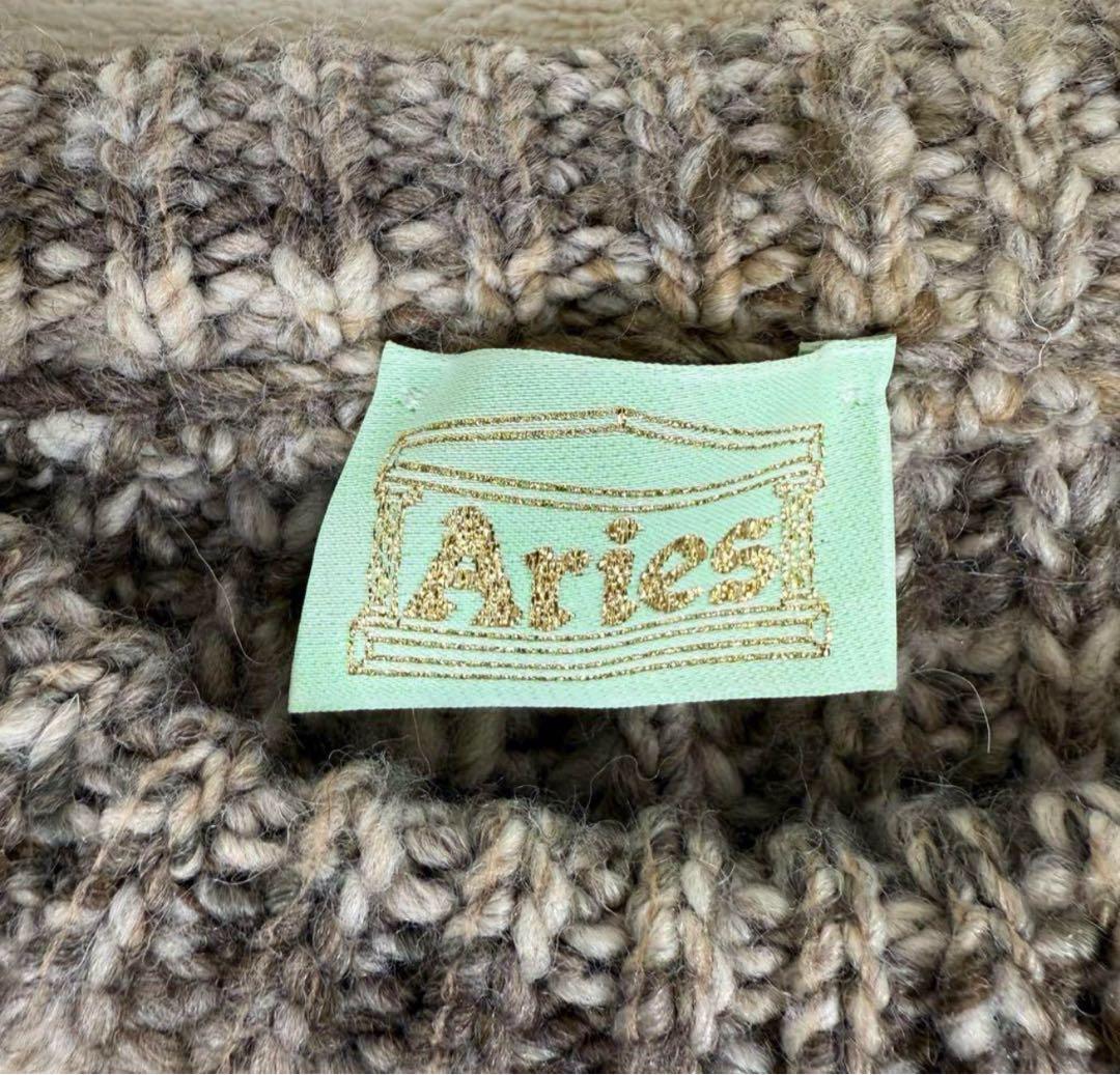 ARIES アリエス　ドローストリングコードニットセーター プルオーバーニット