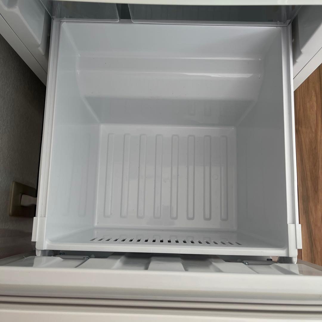 Gangle ホワイト冷蔵庫 2ドア 3段棚