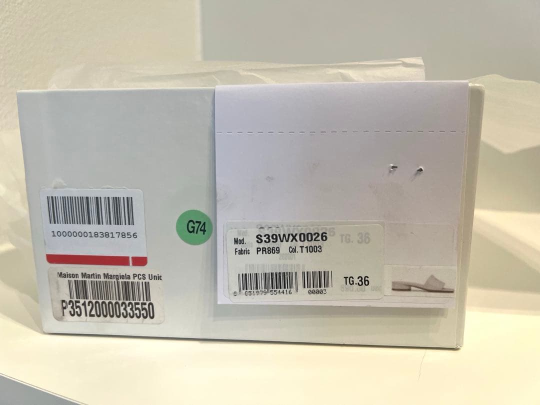 限定SALE！Maison Margiela スクエアトゥレザーサンダル