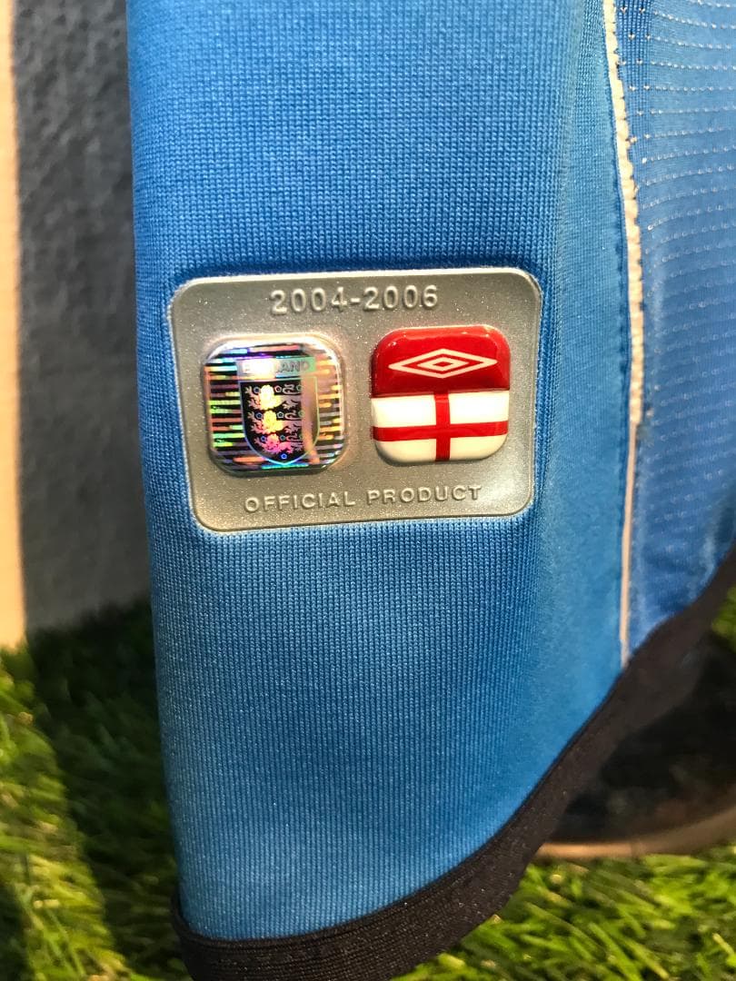 アンブロ　2004イングランド代表レプリカＧＫシャツ　サックス　US Lサイズ