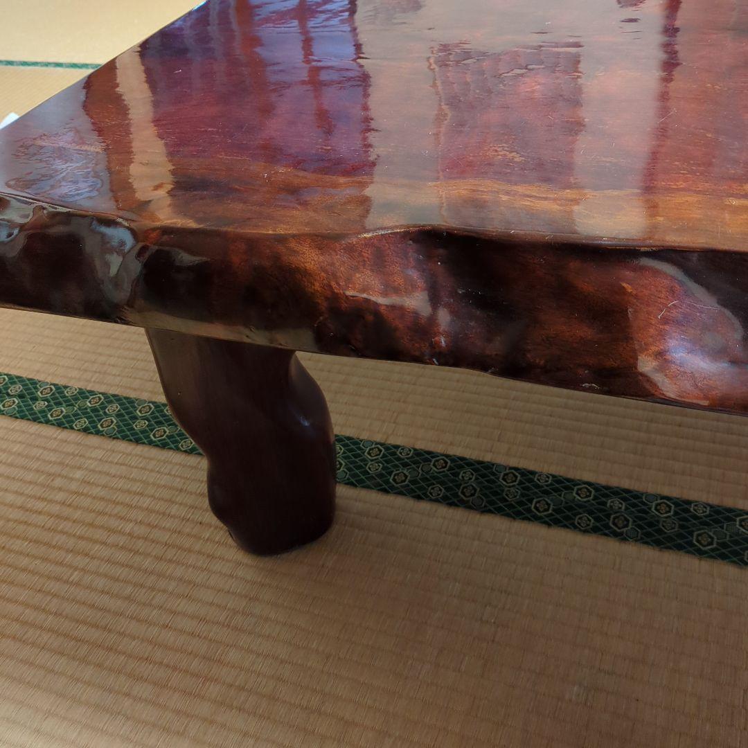 一枚板 座卓 (脚取り外し可能)