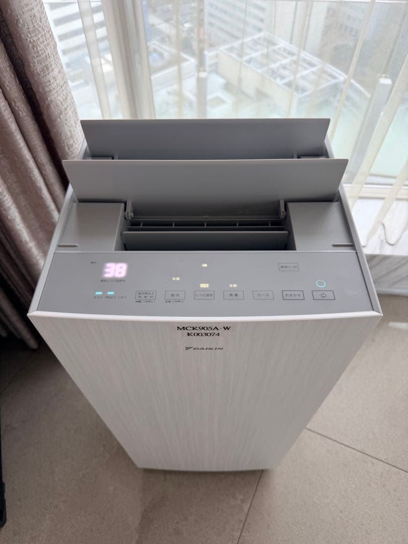 ダイキン加湿空気清浄機最上位モデルMCK905A-W(41畳)2025/3月