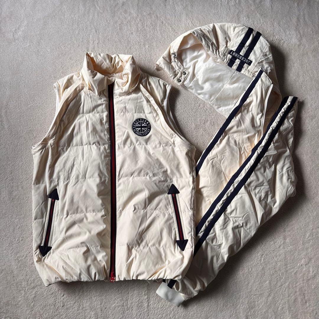 良品JackBunny!!4WAYダウンジャケットゴルフメンズ4フード付ベスト