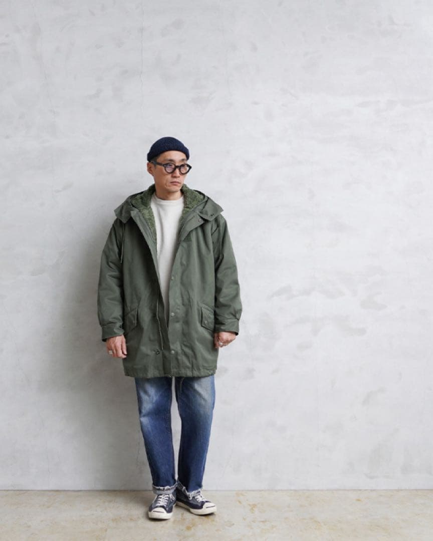 フランス軍 F-1 HBT パーカーコート ボアライナー付き　waiper