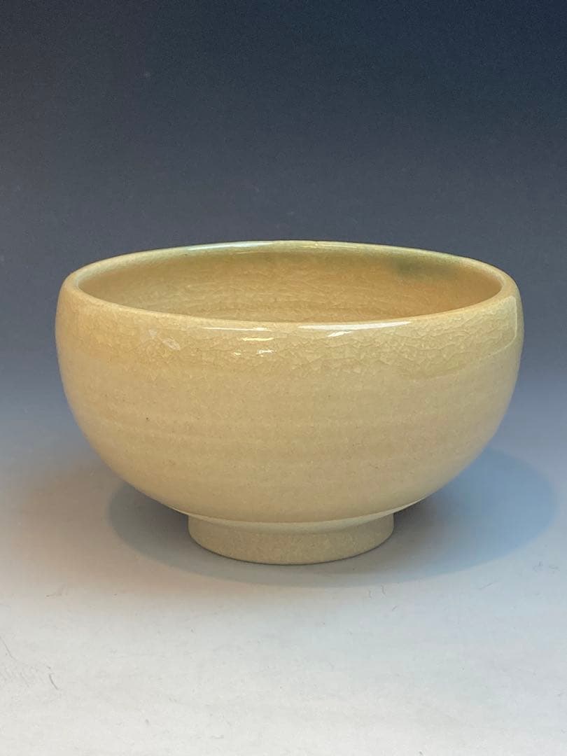 青柳翠峰 作 上野焼茶碗 共箱 茶道具