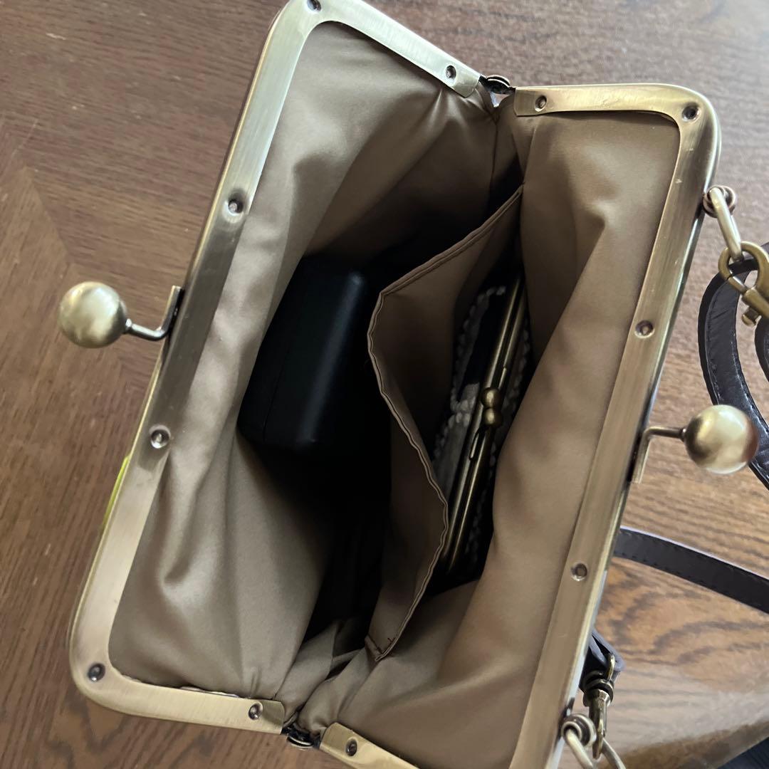 ハンドメイド　がま口バッグ　ミナペルホネン　metsä