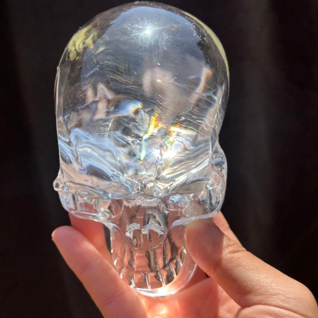 アイリス　スカル 中 【クリアクォーツ 水晶】クリスタル　ブラジル産