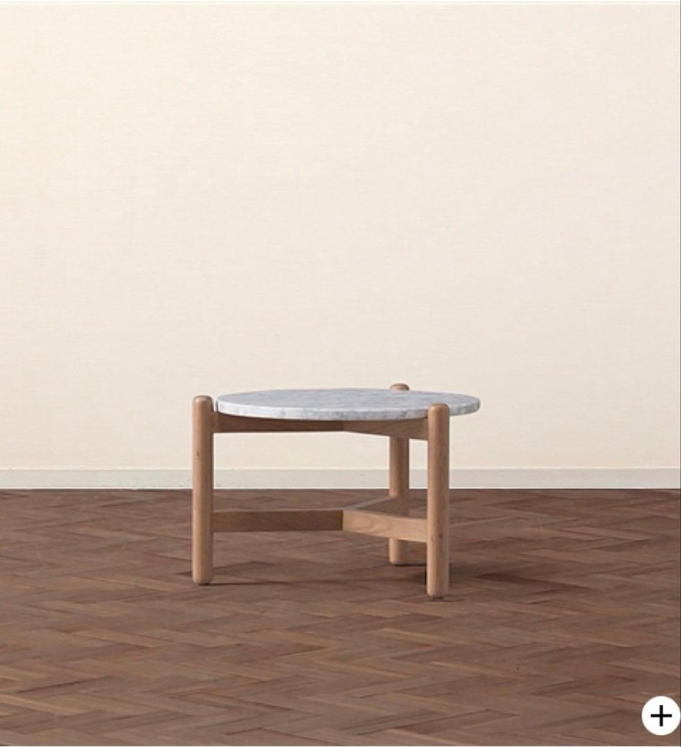 Francfrancフランフラン　大理石 円形テーブル　シフラコーヒーテーブル