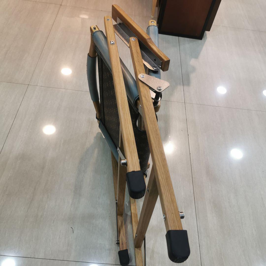 Miskeen アウトドアチェア 復古手書き模様頭層牛皮製クミットチェア