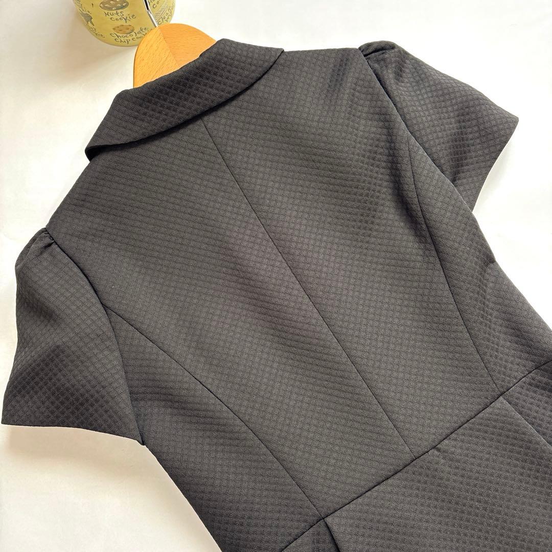 新品 M'S GRACY 2025春 花ボタン付き正統派ワンピース ブラック36