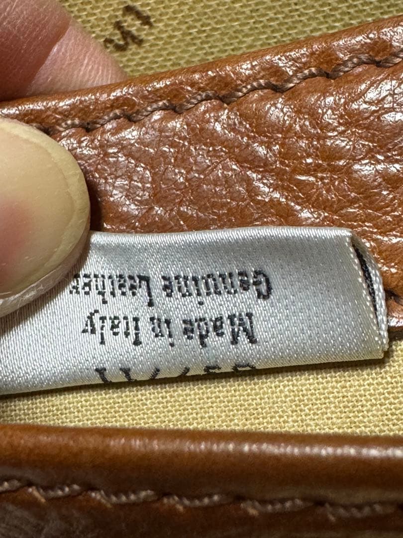 ブラウンレザー ビジネスバッグ　イタリア製