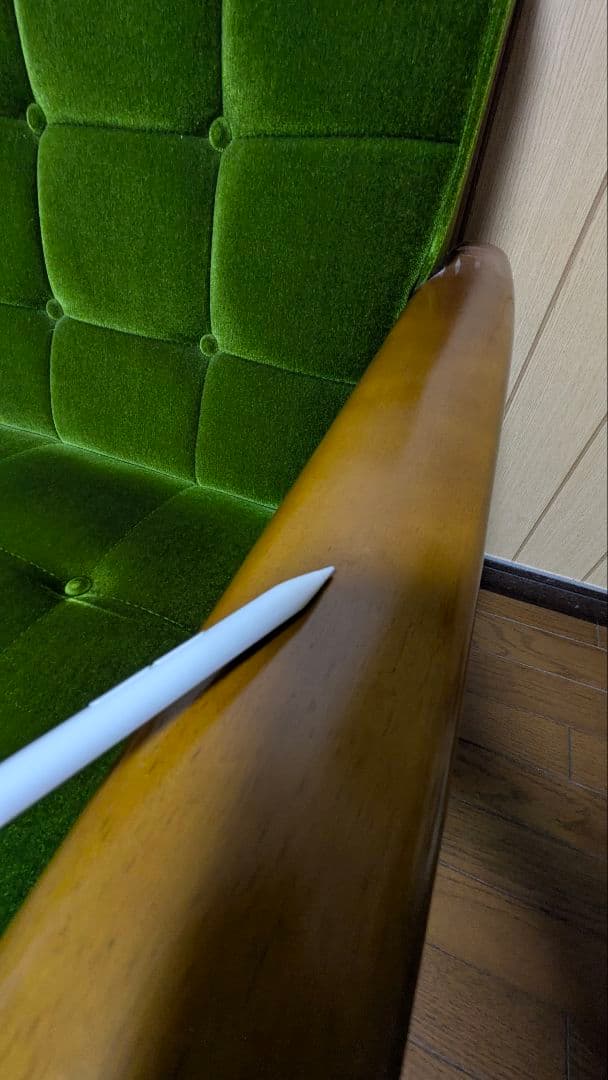 カリモク60　Kチェア　モケットグリーン