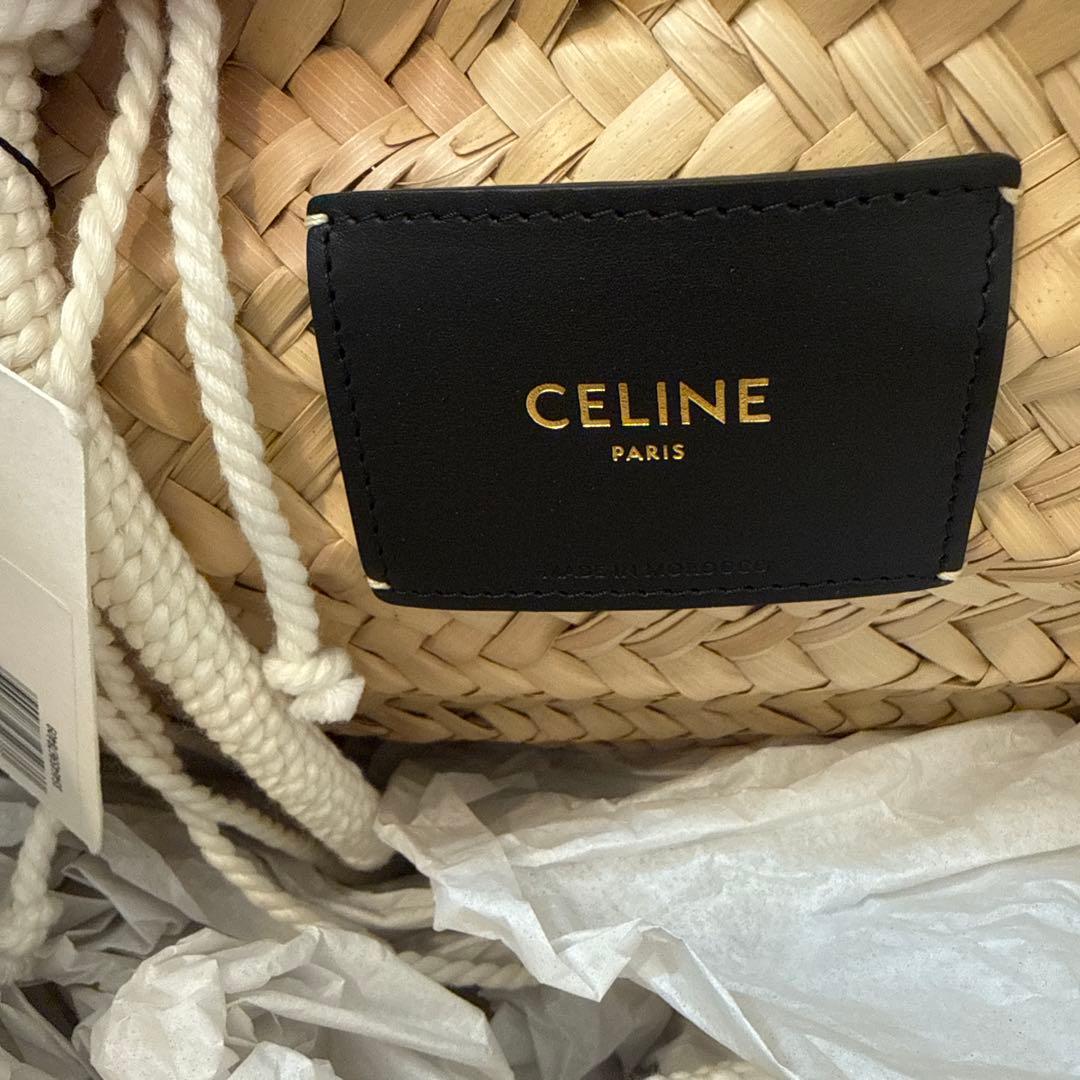 CELINE（セリーヌ）　ラフィアかごバッグ