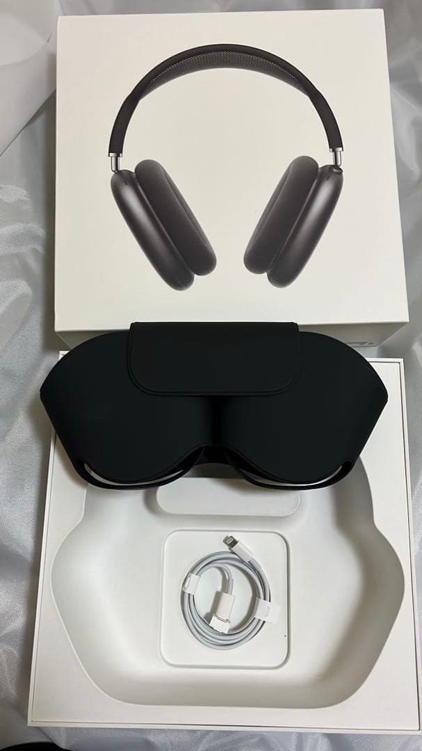 AirPods Max ブラック 箱とカバーあり