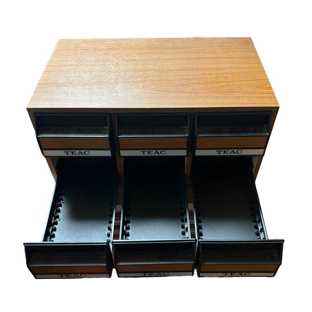 ✨希少✨TEAC カセットテープ 収納 棚 ケース 昭和 レトロ テアック
