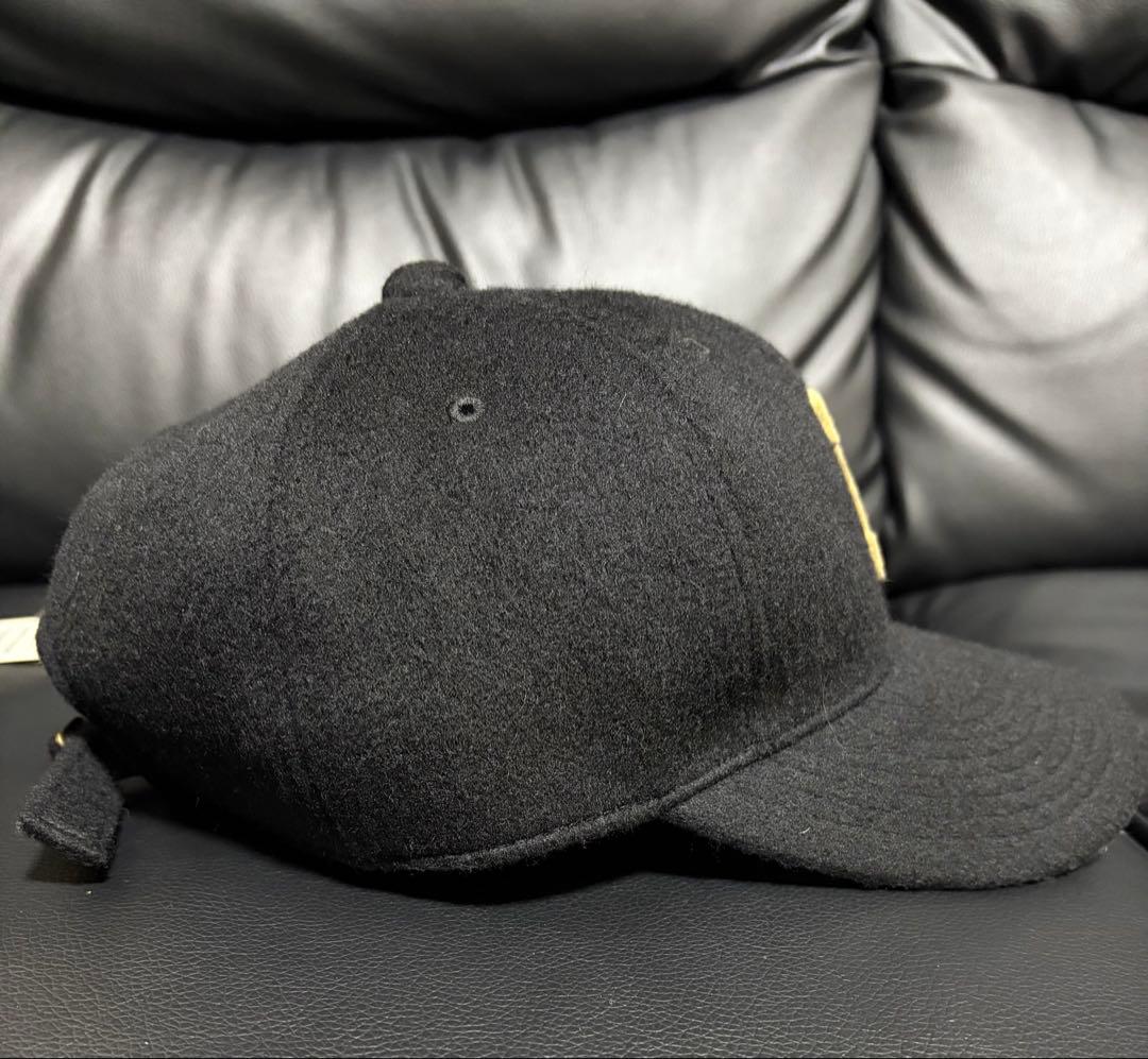 新作★フルカウント FULLCOUNT 6パネルメルトンベースボールキャップ 黒