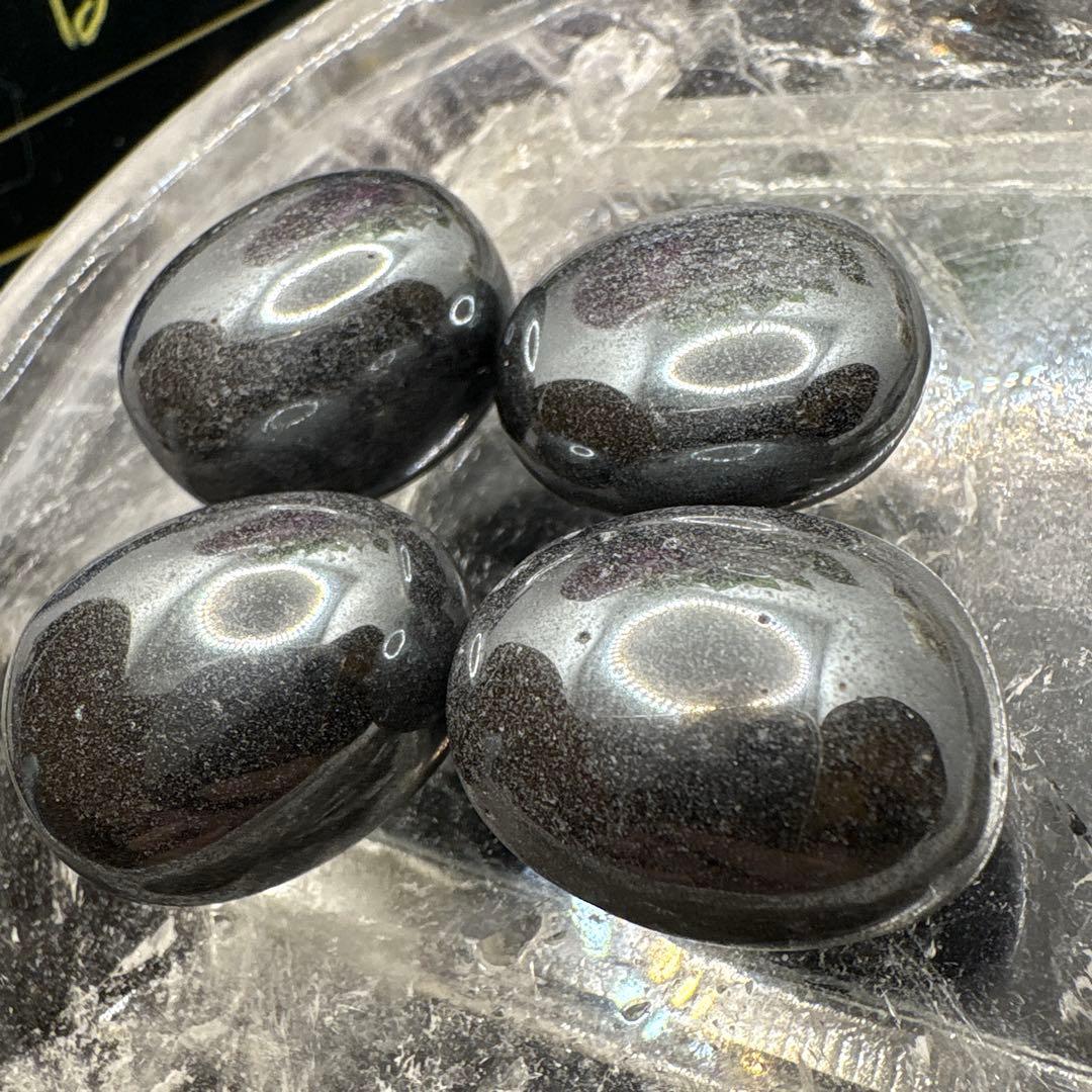 ヘマタイトタンブル4点セットNo.1592 肩こりに♡♡