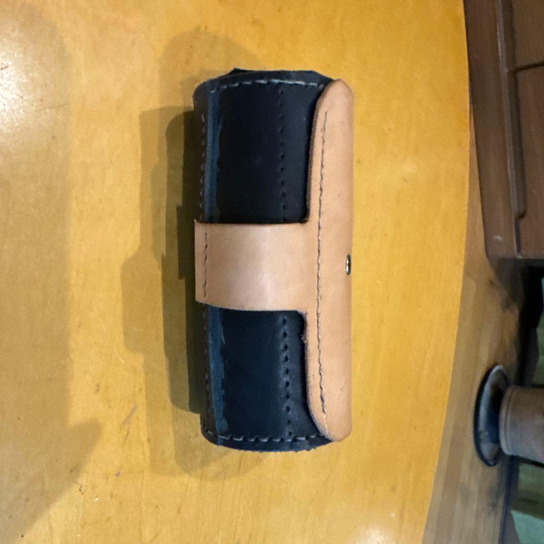 ゴルフポーチ　ハンドメイドレザークラフト