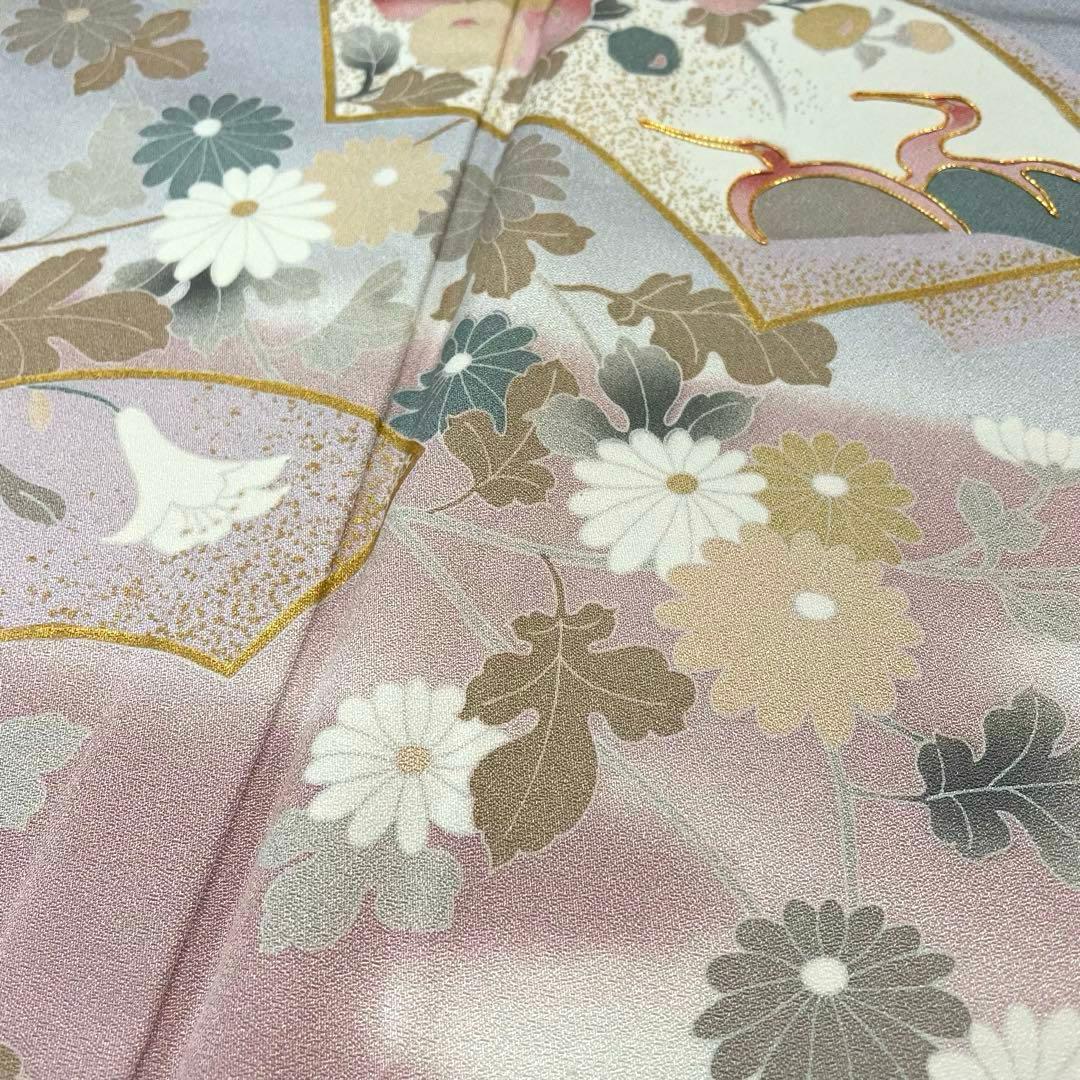 梅乃【175】正絹　訪問着　フルセット　白菫色　淡い　上品　お茶席