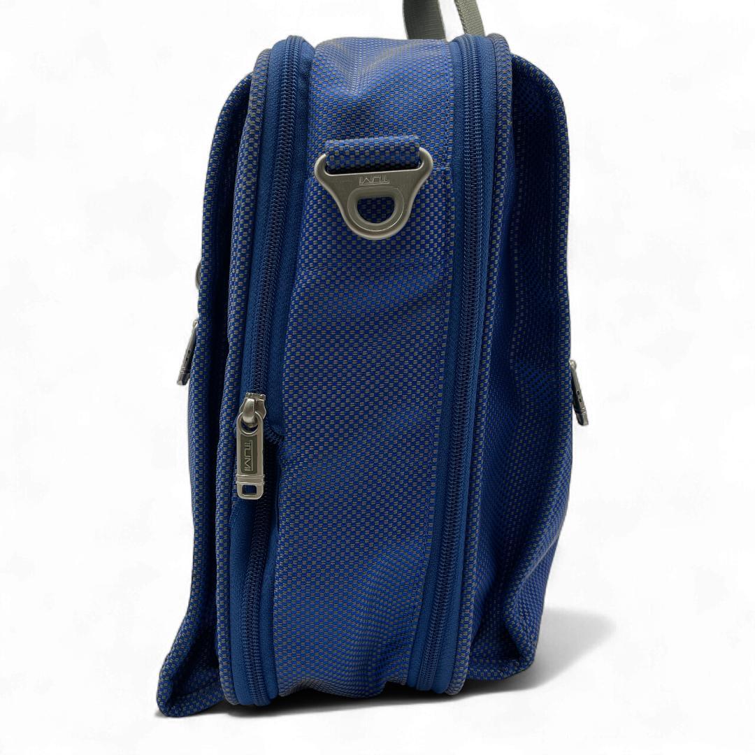 良品 TUMI ビジネスバッグ ナイロン ブルー 22121IN