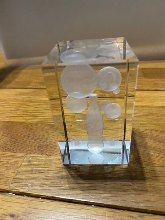 激レア　コカコーラ50周年記念クリスタルガラス