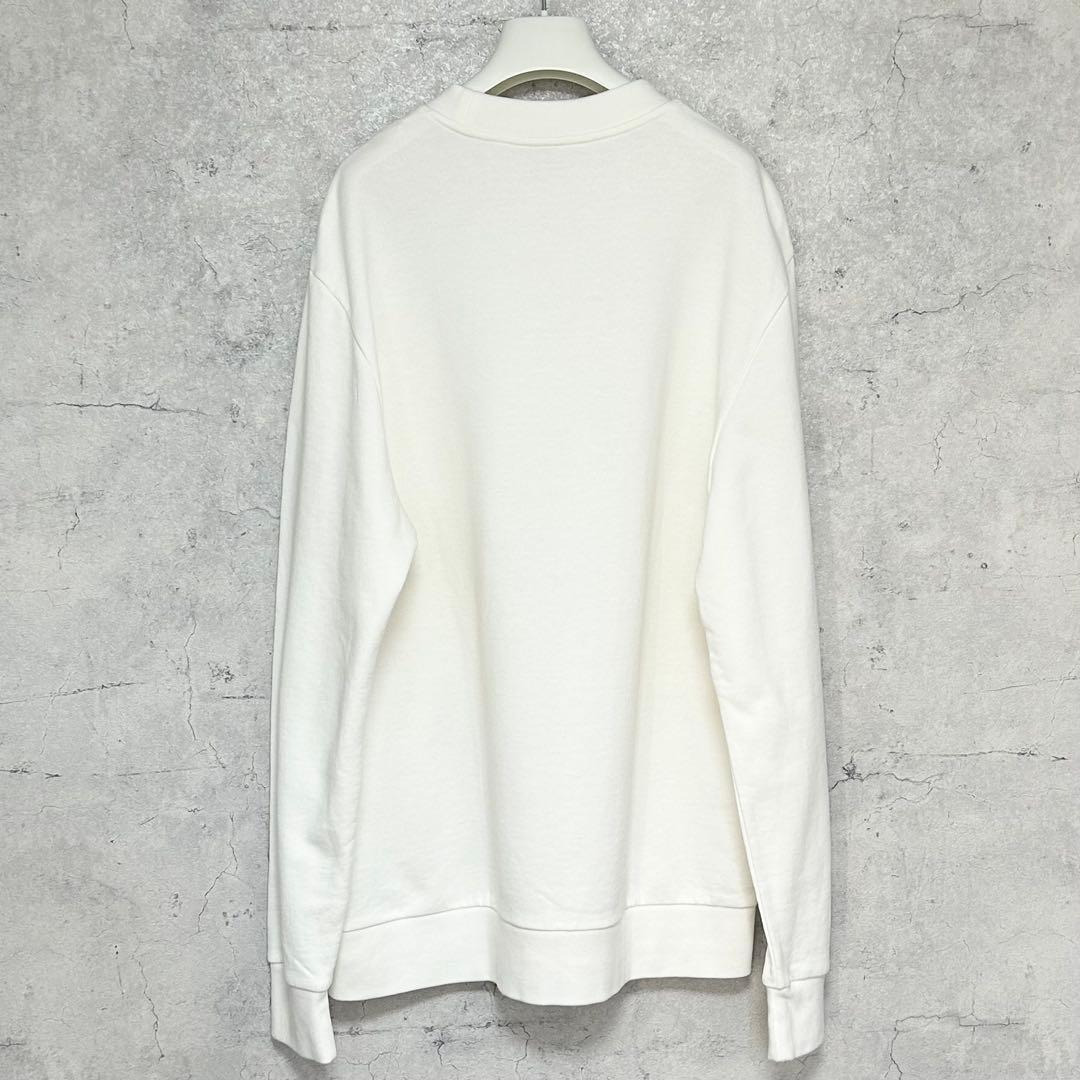 【ほぼ新品】希少XXL モンクレール スウェット トレーナー ワッペン ロゴ 白