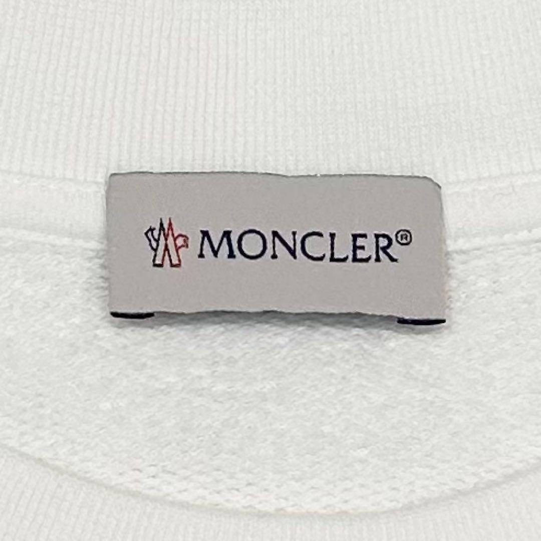 【ほぼ新品】希少XXL モンクレール スウェット トレーナー ワッペン ロゴ 白