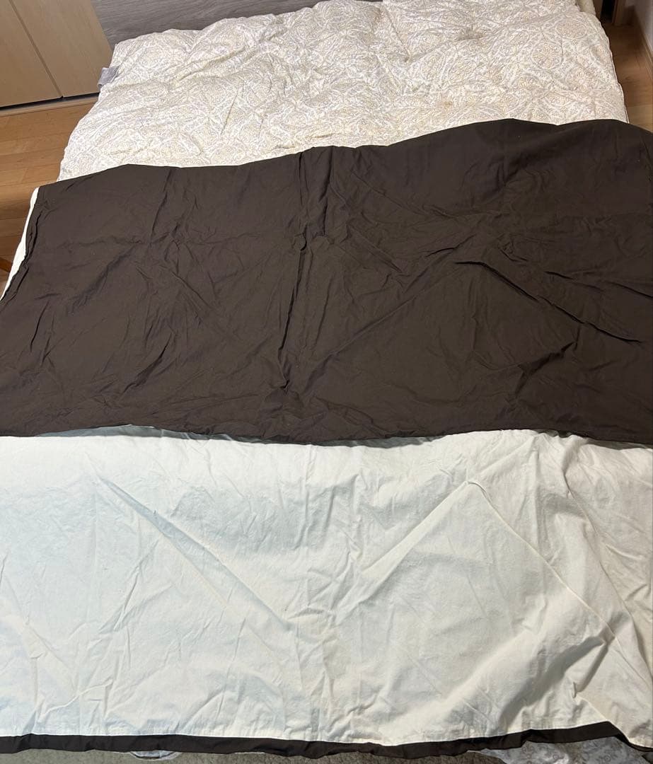 ふとんタナカ　羽毛掛け布団　シングル　カバー付き