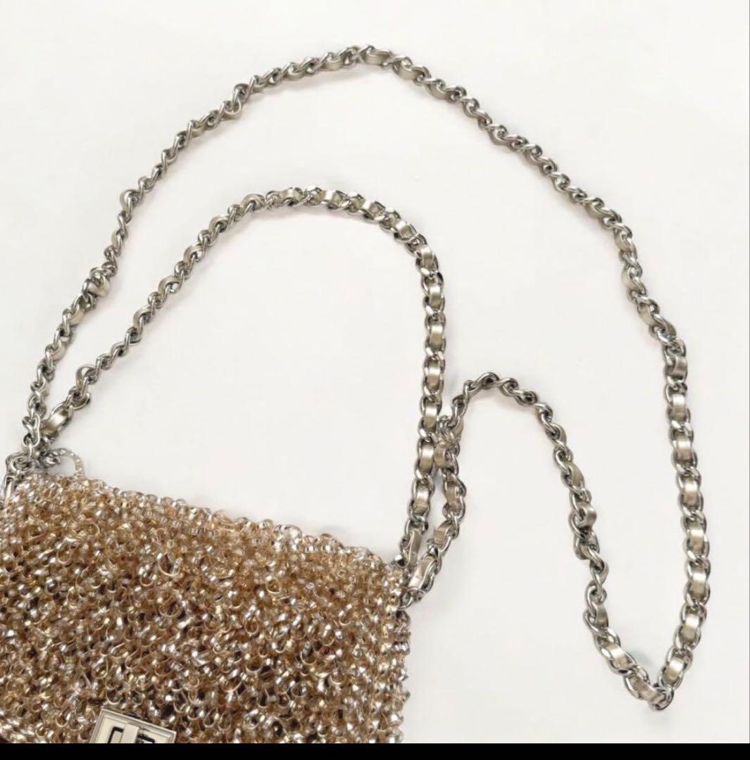 アンテプリマ ルケット シルバーゴールド 3way ワイヤーバッグ　ショルダー