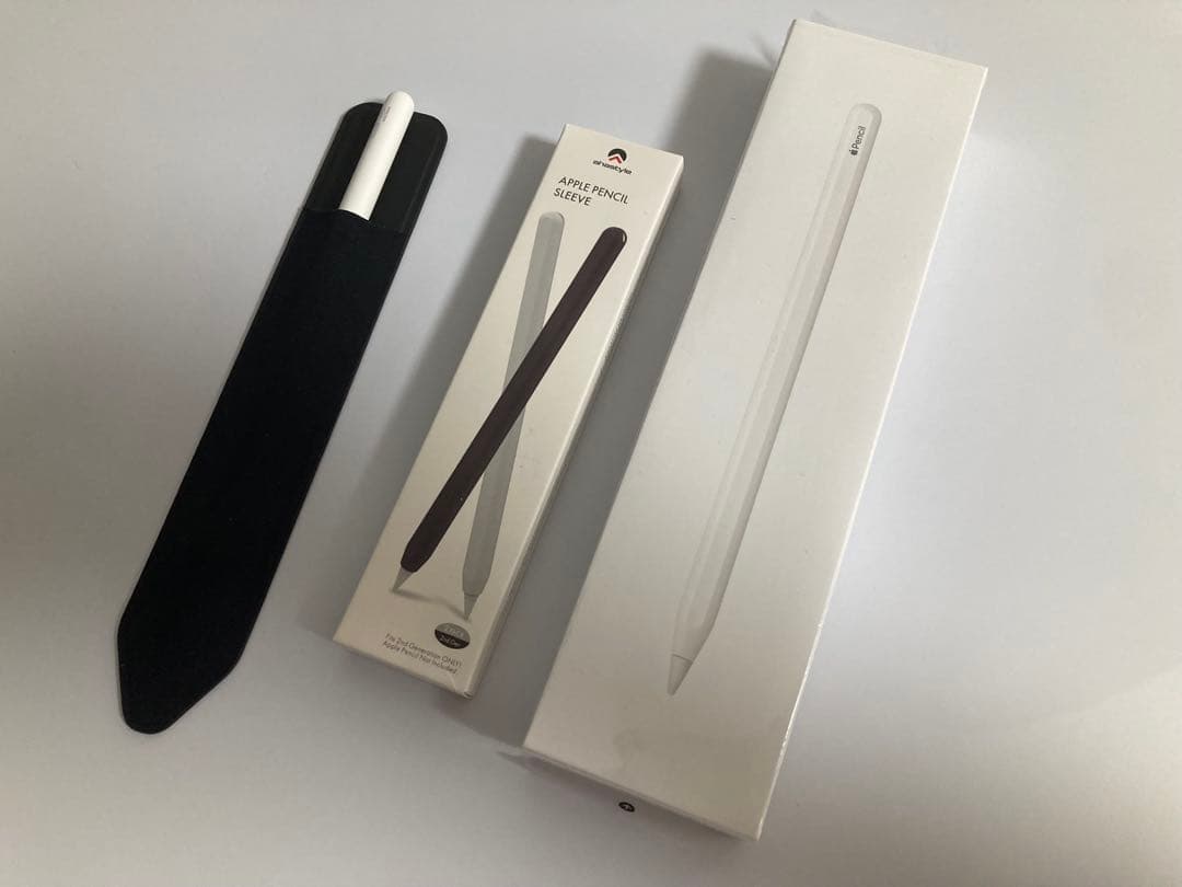 値下げ/Apple Pencil (第2世代) ホワイト /ケース付き 2種類