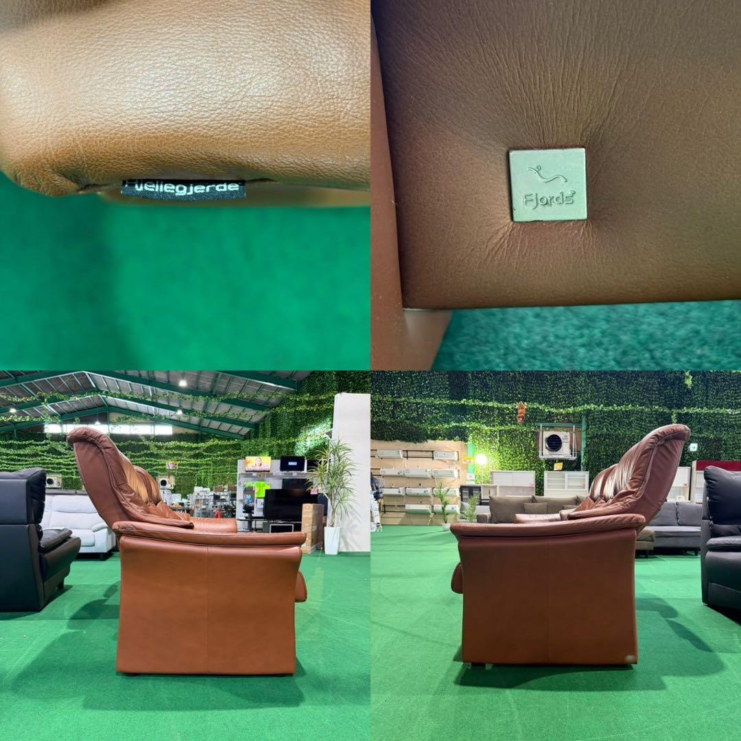 Fjords 3人掛けソファ本革 ソファ 3Pソファ インテリア N001