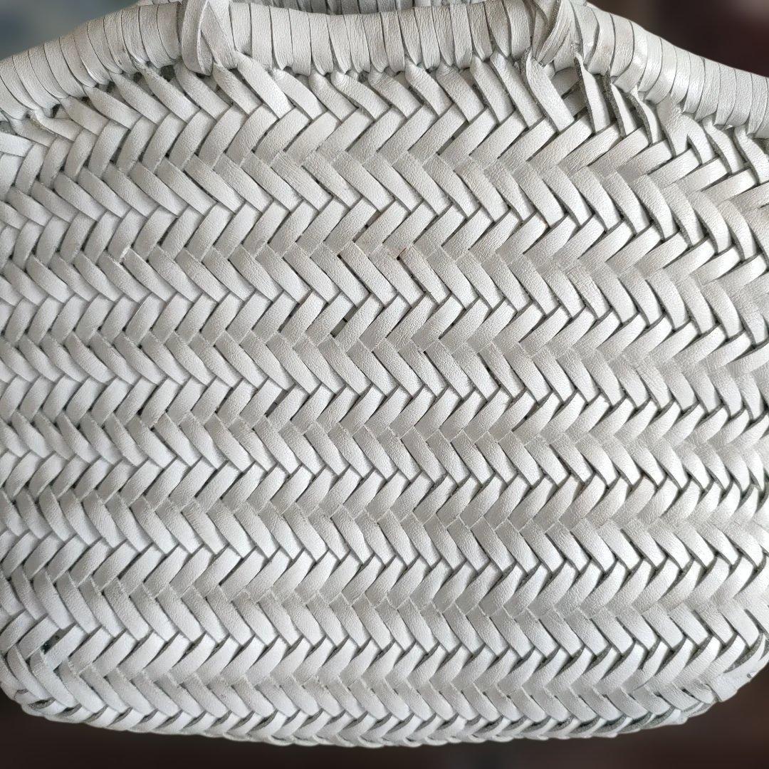 DRAGONDIFFUSION　ドラゴン　ホワイト編み込みトートバッグ