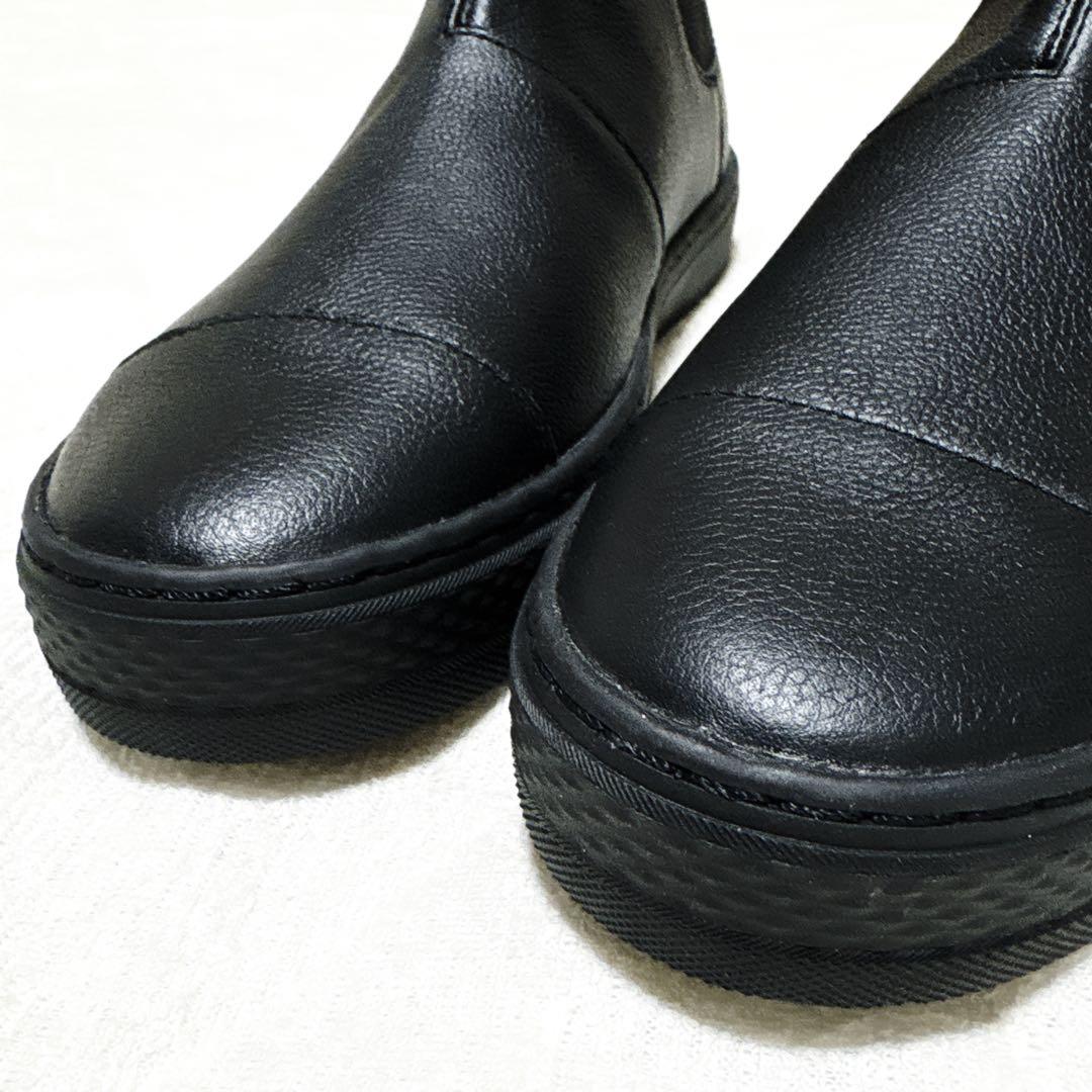 新品 本革 コンバース オールスター クップ エペ WR サイドゴアブーツ 黒